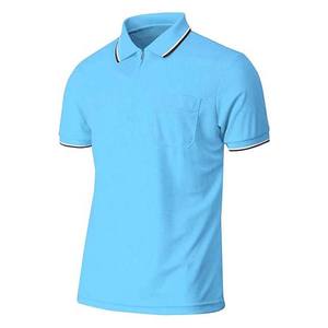 Polo para Hombre en Color Azul Cielo, Diseño Sencillo con Logotipo Bordado - Product Image 2