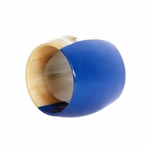 Rond de serviette en résine de corne Rond de serviette en corne artisanale naturelle pour l'utilisation de vaisselle de table d'hôtel Rond de serviette en corne de boeuf Usage de fête de mariage - Product Image 1