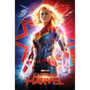 Affiche moderne Captain Marvel : Design « Plus haut, plus loin, plus rapide » pour décoration murale - Product Image 2
