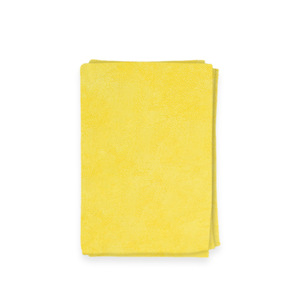 Clayton Edgeless Microfiber Towel 40x40cm 350GSM Yellow Ultra Soft Quick-Dry Highly <b>Absorbent</b> <b>Cloth</b> Streak Free Results - Product Image 2