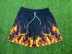 Short en maille à double couche en polyester 100% avec impression par sublimation personnalisée Short en maille pour homme, sport, fitness, basket-ball athlétique - Product Image 3