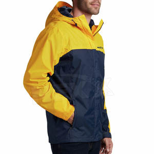 Veste de pluie légère en vrac pour hommes, veste de pluie à fermeture éclair complète pour hommes, veste de pluie en polyester pour hommes - Product Image 4