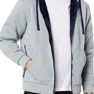 Sudadera Urbana con Cremallera para Hombre, de Algodón y Felpa, Suave, Cálida, Holgada, con Cremallera Completa, Estilo Urbano, Logotipo Personalizado, OEM, ODM, Pedido al por Mayor - Product Image 3