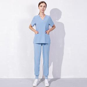 Offre Spéciale pantalons de survêtement à col en V pour femmes uniformes d'infirmière en toile uniformes d'hôpital et ensembles de gommage - Product Image 2