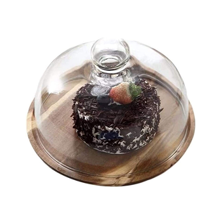 Wood <b>Dessert</b> Cupcake Platter Tray Hotel Home Desk Round Table Decoration Hot Selling Wood Cake Display Rack - Product Image 1