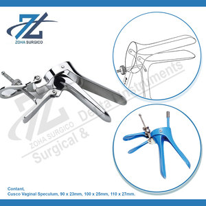 Spéculum vaginal Cusco Spéculum Cusco de qualité supérieure 100x25mm Collin Vaginal Petits, moyens, grands Instruments chirurgicaux de base - Product Image 3
