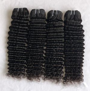 Calidad superior 100% cutícula alineada indio virgen Remy 18 \ "Extensiones de Cabello Humano rizado profundo doble trama vendedor exportación suave - Product Image 4