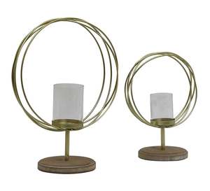 Portavelas de Metal artístico moderno diseño de silueta geométrica para interiores de hogar de Pascua decoración de boda decoraciones de mesa - Product Image 1