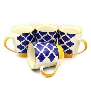Taza de cerámica clásica, taza duradera asequible para bebidas calientes y frías, hermosa Taza de cerámica hecha a mano - Product Image 4