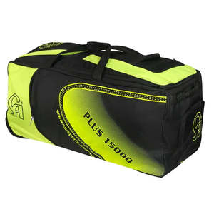 Sac de cricket Ca Plus 15000 noir/vert avec roulettes pour le rangement de l'équipement - Product Image 1