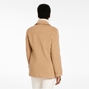 Abrigo de Lana para Hombre, Estilo Gabardina, Doble Botonadura, Color Marrón Claro, para Otoño e Invierno, Ideal para Caminar - Product Image 3