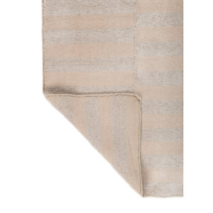Tapis faits à la main en laine et viscose à tissage plat Indusbar Ivory, tapis rectangulaire rayé pour couloir et salon - Modèle Adwv-13008 - Product Image 5