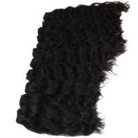 Vente en gros de mèches de cheveux humains vietnamiens 100% naturels bruts, Super Double Drawn, à double trame machine, ondulations souples profondes et lâches, style Afro Kinky Weave