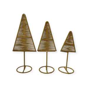 Ornements d'arbres de Noël en métal tissé en osier fait à la main ensembles d'accessoires décoratifs de haute qualité pour les festivals et les fêtes - Product Image 4