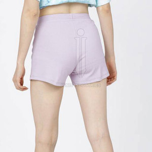 Pantalones cortos de mujer 2024, venta al por mayor, pantalones cortos de algodón de verano con logotipo personalizado para mujer - Product Image 2