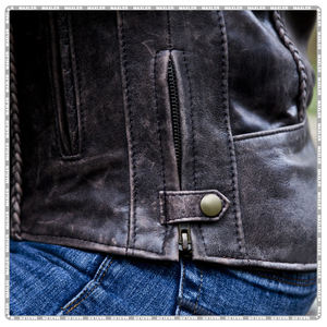 Chaqueta de moto de cuero para Hombre | Chaqueta de motorista aprobada por CE para todas las estaciones | Chaqueta de montar duradera - Product Image 6