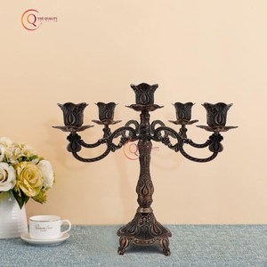 Portavelas de Metal hecho a mano para uso religioso, tarro de vela único con aspecto antiguo, mesa, boda y fiestas, decoración de Navidad - Product Image 4