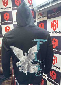 Sudadera con Capucha para Hombre, Forro Polar Ecológico, Estampado Personalizado con Logotipo, Transpirable, 300g, Ropa Casual de Invierno - Product Image 5