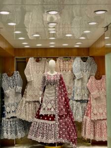 Traje Sharara Indio Pakistaní para Novia, con Tela de Red Pesada, para Bodas y Festivales, con Bordado, Elegante Traje Sharara para Mujer - Product Image 2