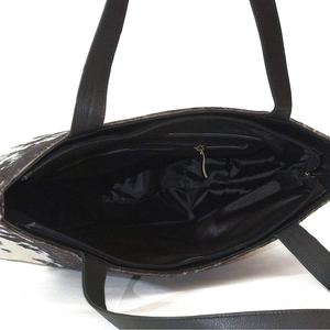 Sacs à main exclusifs pour femmes en cuir de vache véritable, fourrure sur peau, faits à la main, sac fourre-tout - Product Image 6