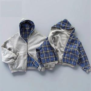 Sweat à capuche unisexe personnalisé, double couche, 100% coton, hiver, veste réversible, fermeture éclair, double face, logo sur le devant, coupe ample, régulier - Product Image 1