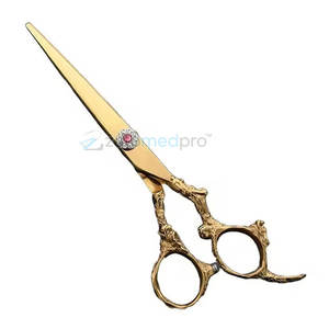Tijeras Profesionales para Cortar el Cabello, Tijeras de Peluquero Chapadas en Oro para Barberos, Tijeras de Peluquero Chapadas en Oro - Product Image 5