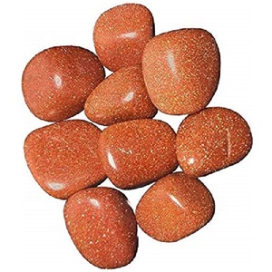 En gros En Vrac Sculpté Cristal Naturel dégringolé Rouge Goldstone Agate Rouge Gemme pour Reiki Chakra Gravure Technique de Guérison - Product Image 2