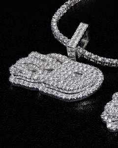 Pendentif lettre en moissanite certifié, style hip-hop, luxe, personnalisé, argent 925, deux tons, or rose, clarté VVS - Product Image 5