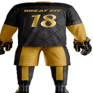 100% NEUF Uniforme de hockey sur glace respirant à séchage rapide Nouvelle arrivée Uniforme de hockey sur glace Faible MOQ Uniformes de hockey sur glace pour hommes OEM - Product Image 2