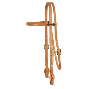 Huile À La Main En Cuir Véritable En Cuir Cheval Western Headstall - Product Image 2
