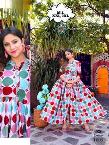 Nuevo traje étnico Georgette Kurtis Anarkali & Salwar Kameez para mujer, ropa de Festival informal confeccionada en estilo indio y pakistaní - Product Image 5