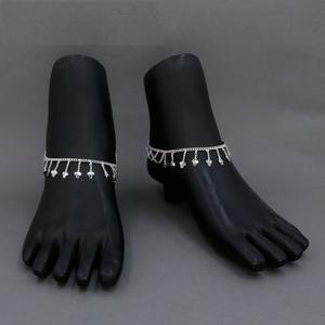 Tobillera Tradicional de Plata Artificial de Estilo Clásico y Simple, Payal Indio de Malasia, Joyería Étnica de Moda para Bodas para Mujer - Product Image 5