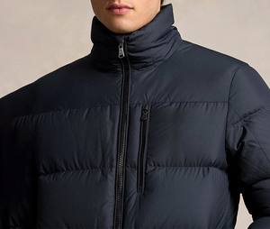 แจ็กเก็ตขนปลาปักเป้ามีฮู้ดสำหรับผู้ชายสั้นน้ำหนักเบา2025ฤดูใบไม้ร่วง - Product Image 5