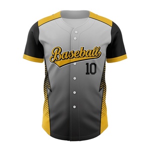 Jersey de béisbol cómodo ligero fabricado profesionalmente, camiseta de béisbol personalizada de secado rápido de estilo superior, venta al por mayor personalizada - Product Image 3
