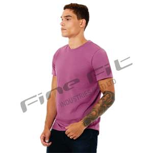 T-shirt en poly coton confortable et visible pour hommes, personnalisé pour la mode de conception de sonnerie à impression bouffante avec tissu tricoté - Product Image 3