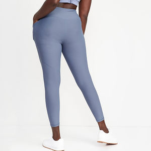 Top Selling Women's Gym Workout <b>Leggings</b> High Quality Spandex/Nylon Elastic Waist Adult Size Comfortable Breathable Knitted - Product Image 5