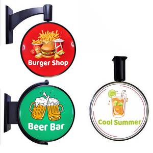 Segno rotondo rotondo <span class=keywords><strong>Led</strong></span> Light Box pubblicità 3d lettera segnaletica esterna interna in acrilico <span class=keywords><strong>Led</strong></span> Logo Light Box segno - Product Image 4