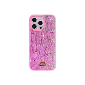 Custodia per cellulare di lusso antiurto in TPU+PC con diamanti in rilievo e glitter, senza supporto, per S24/S25 - Product Image 1