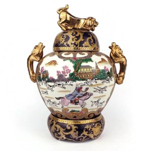 Jarrones y Macetas de Metal de Diseño Creativo, Color Negro con Acabado Brillante y Detalles en Color Plateado, Decoración de Cocina - Product Image 6