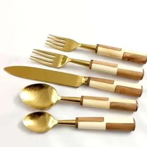 Royal Design Embossed Beautiful Fancy Cutlery <b>Flatware</b> <b>Set</b> Modern Hot Selling - Product Image 6