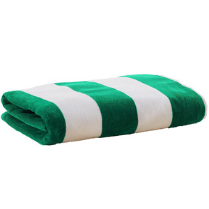 Serviette de bain 100% coton éponge personnalisée pour piscine et plage avec logo pour hôtels - Product Image 1