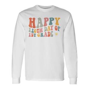 Felpe con cappuccio a maniche lunghe retrò e alla moda per il 120° giorno di classe del primo anno - Product Image 1