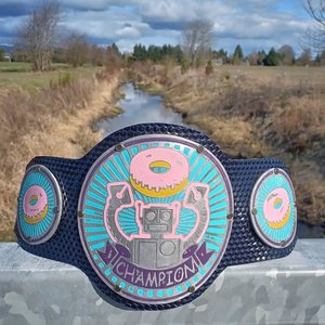 Cinturón de Campeonato Profesional de Alta Calidad, Personalizado, Grabado en Metal, Ligero, con Logotipo Personalizado, para Premios y Competiciones - Product Image 1