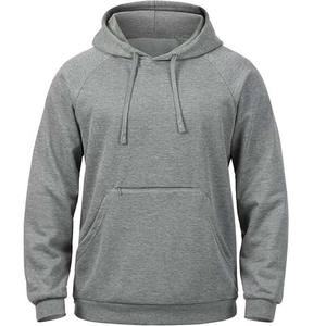 Jersey liso al por mayor de peso pesado para hombre Premium 100% sudaderas con capucha de algodón nuevo diseño básico impreso logotipo para invierno bordado - Product Image 6