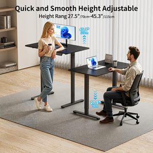 Bureau d'ordinateur portable électrique à hauteur réglable à moteur unique moderne Fabrication Table extensible assis-debout pour le <span class=keywords><strong>travail</strong></span> et les études au bureau - Product Image 4