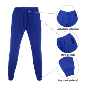 Haute qualité coupe ajustée 100% coton survêtements de sport personnalisé hommes hiver personnalisé deux pièces noir survêtement survêtements - Product Image 6