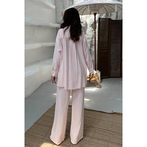 Ensemble deux pièces avec chemise rose - Rose - Product Image 5