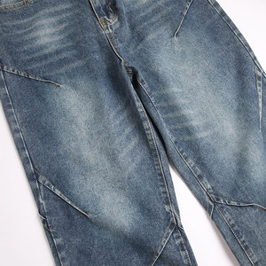 Custom Logo <b>Men</b> Vintage Wash <b>Carpenter</b> Jeans Wide Leg OEM ODM Wholesale Manufacturer - Product Image 4