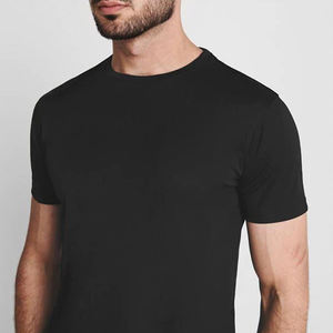 Nuevo estilo personalizado en blanco ajustado cuello redondo correr Fitness gimnasio deporte Camiseta Formal de punto entrenamiento atlético camiseta para la venta - Product Image 4