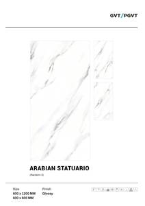 Azulejos de porcelana esmaltada pulida de 600x1200 para sala de estar y dormitorio Azulejo con acabado de estilo mármol Pared y suelo brillantes - Product Image 3